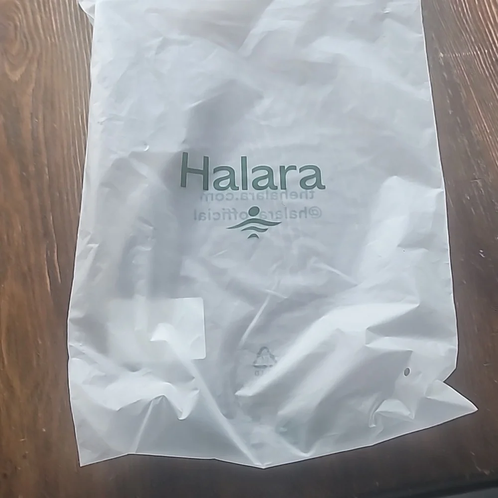 Nwt Halara SoftlyZero Faux Leather High Waisted Drawstring Pocket Sparkle Medium - Picture 5 of 5